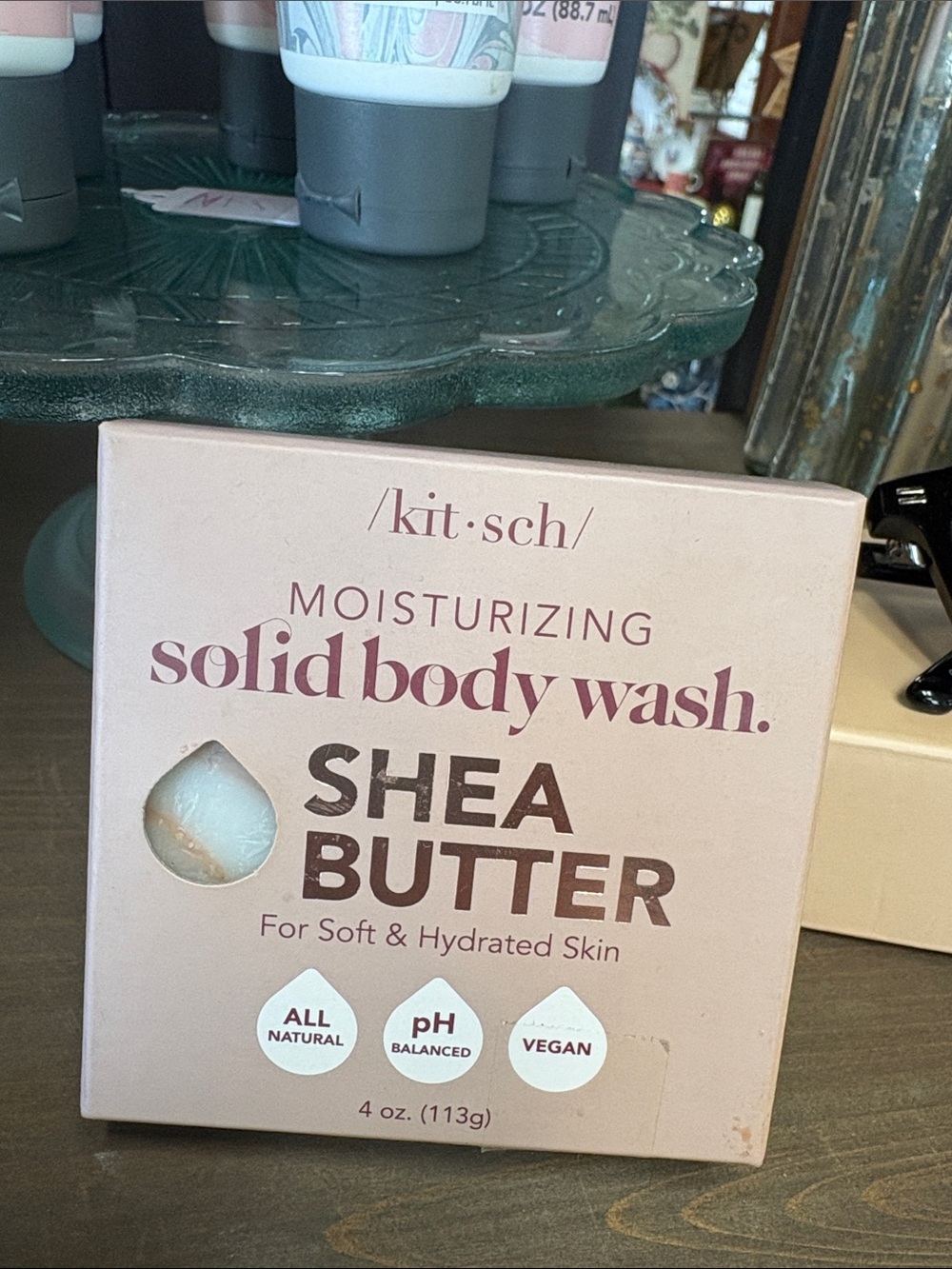 Kitsch Shea Butter Moisturizing Solid Body Wash- NIB